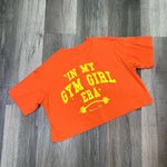 Crop algodón Gym Girl - Naranja