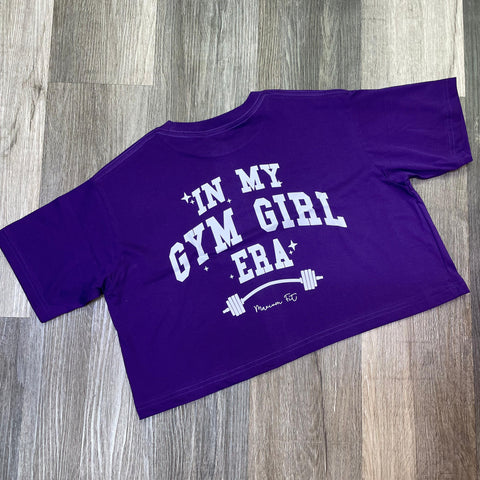 Crop algodón Gym Girl Era - Uva