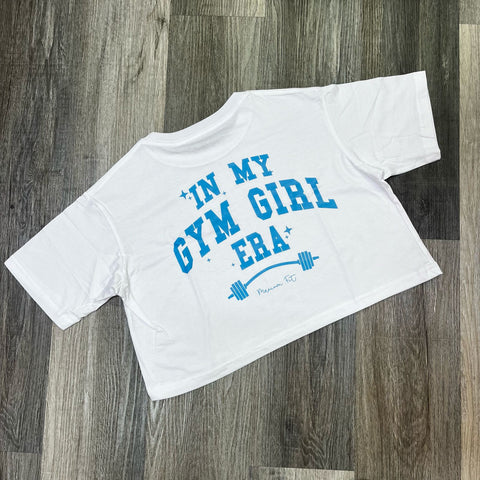 Crop algodón Gym Girl - Blanco