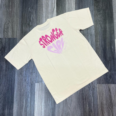 Polo Oversize Stronger Girl - Amarillo maiz
