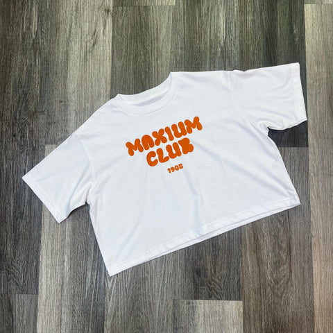 Crop algodón Maxium Fit - Blanco