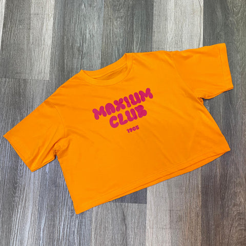 Crop algodón Maxium Fit - Mandarina