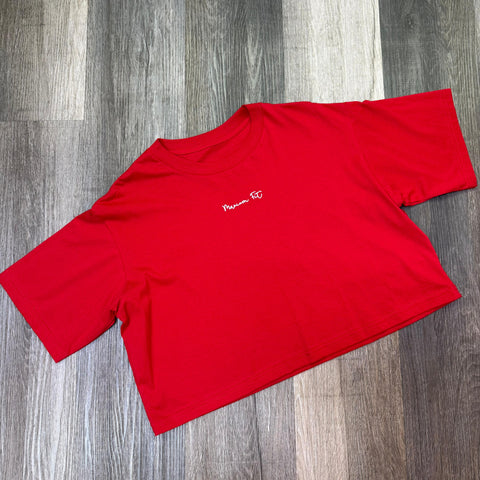 Crop algodón Maxium Fit Mini - Rojo