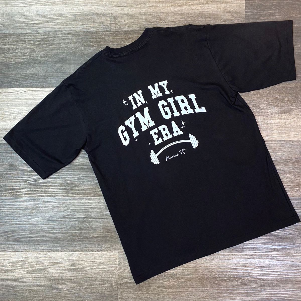 Polo Oversize Gym Girl Negro – Maxium Fit