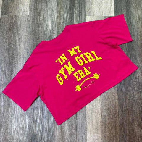 Crop algodón Gym Girl Era - Fucsia