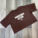 Crop algodón Maxium Club - Chocolate